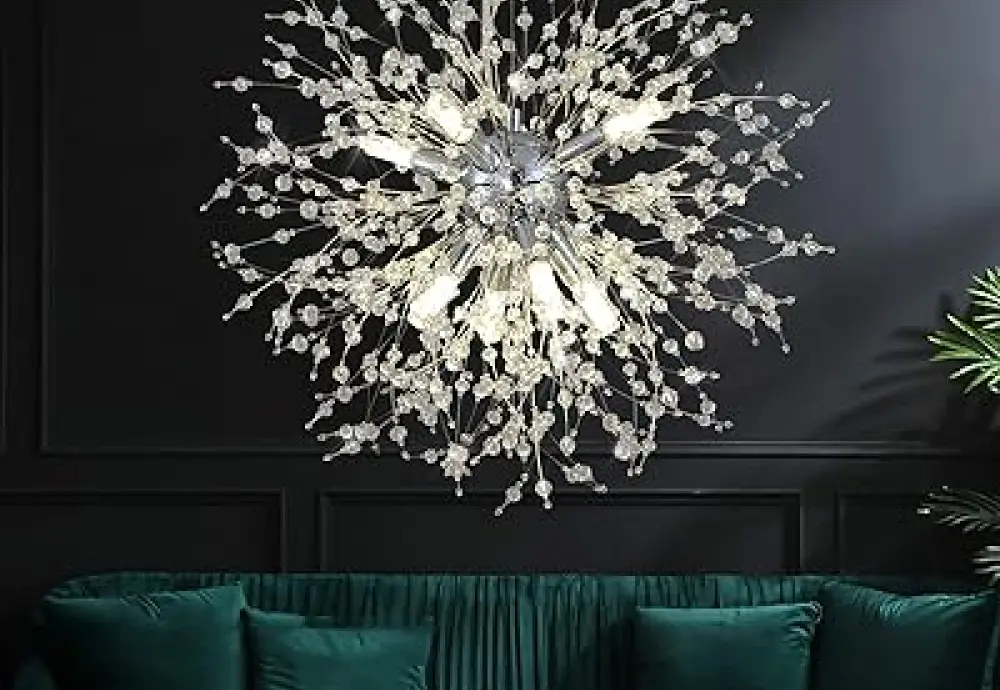 crystal dandelion chandelier