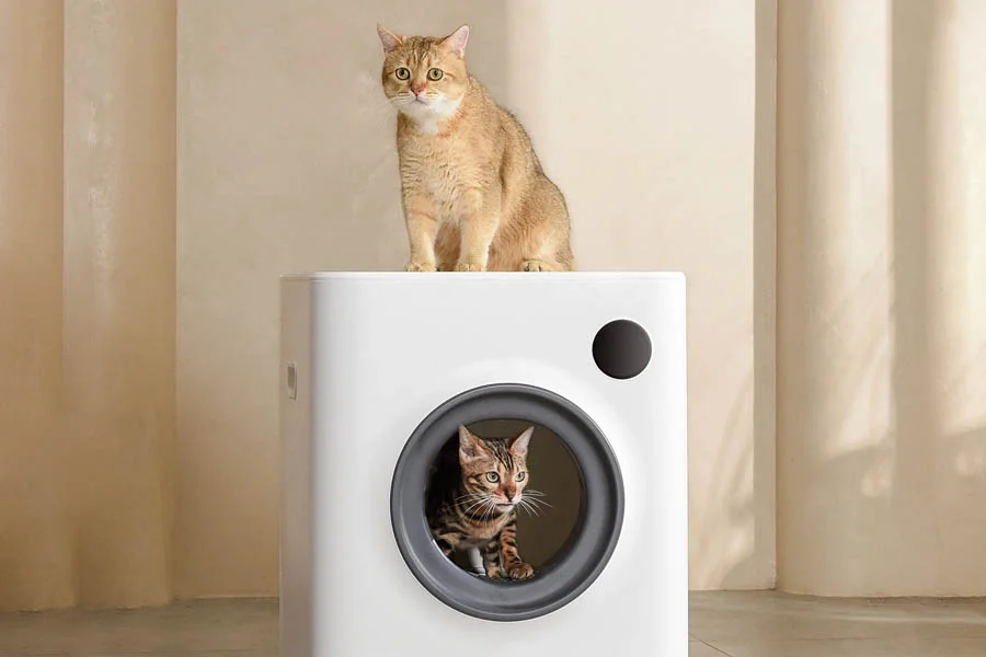 self clean cat litter box