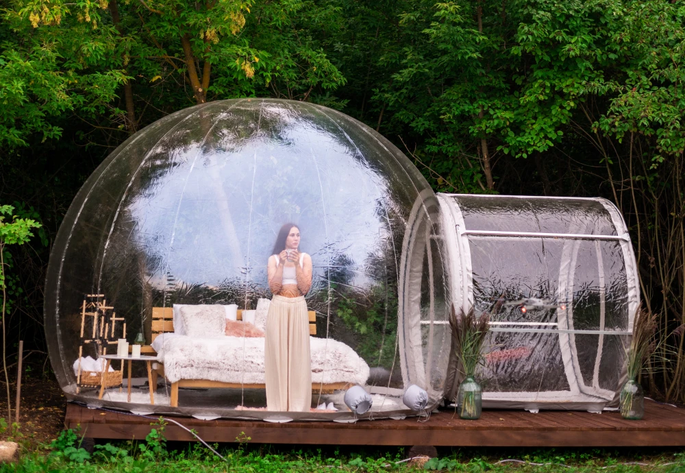 innovative transparent bubble tents