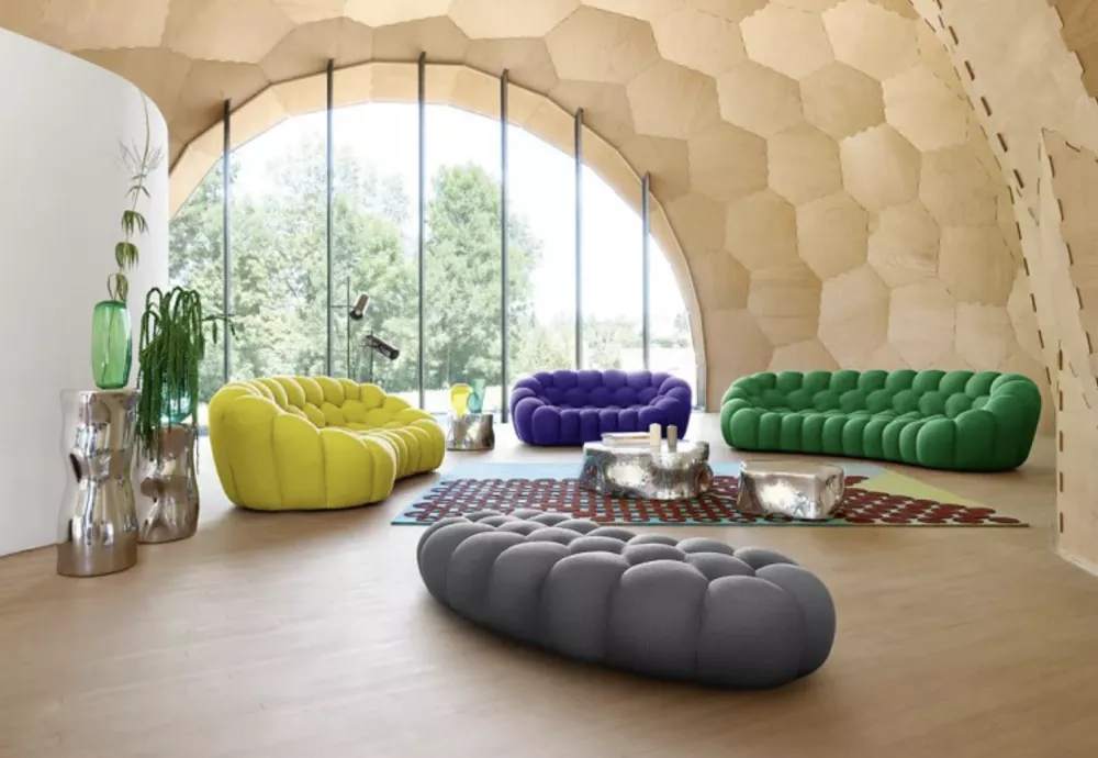 bubble 2 curved sofa